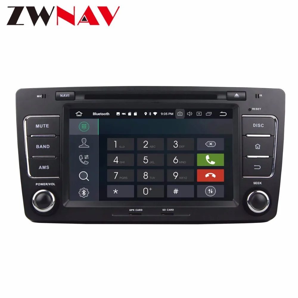 Best 4G+32G android 8.0 car dvd player head unit for VW OCTAVIA 2012 multimedia player car radio stereo gps navigation BT wifi 8 core 1