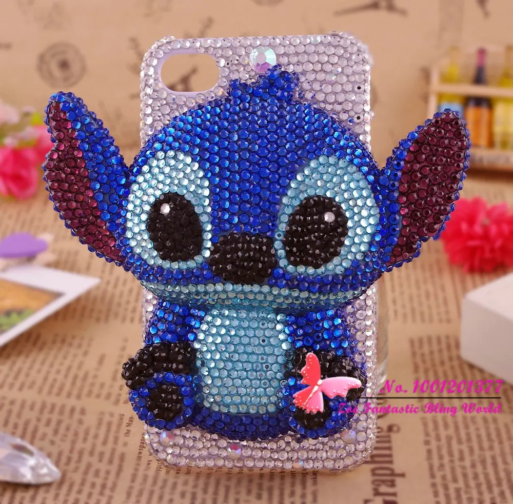 3D Cartoon Cute Stitch Soft Silicone Back Cover Skin For