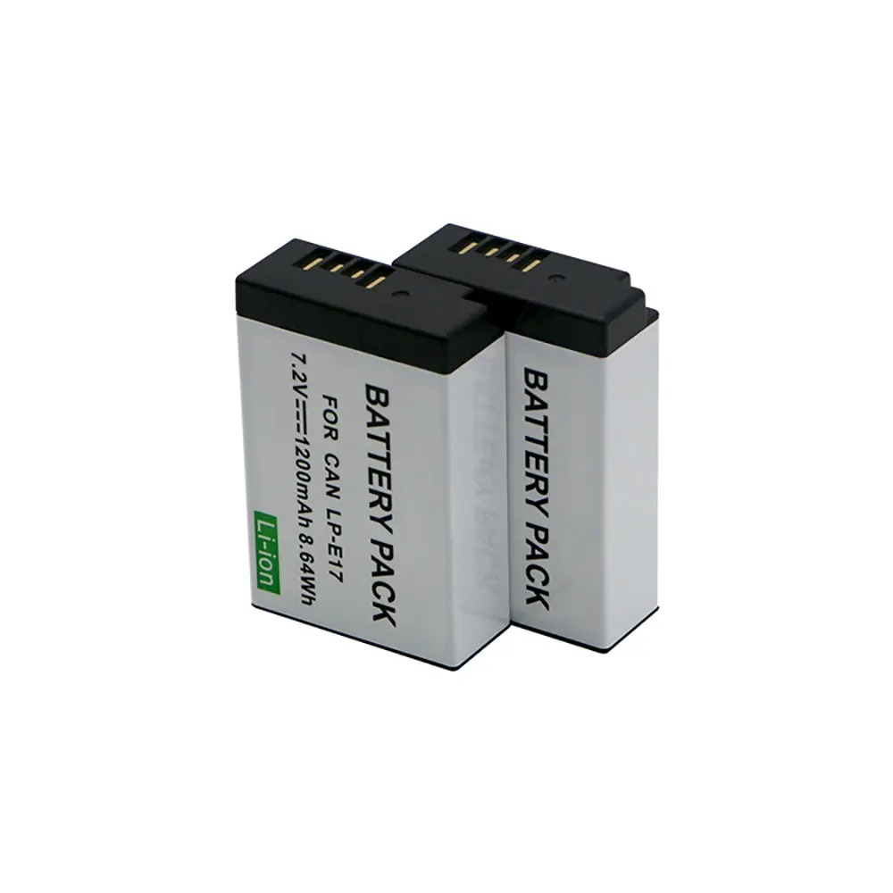 2x lp e17 lpe17 LP E17 Батареи для камеры Аккумулятор Canon EOS 200d M3 M5 750d 760d t6i T6s 8000D поцелуй