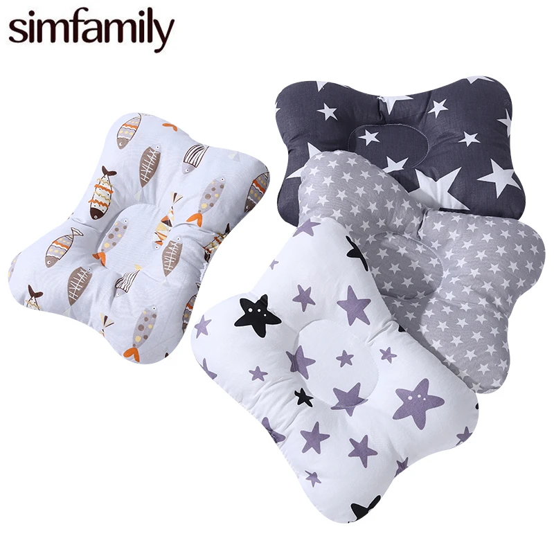 [Simfamily] для кормления Подушка для новорожденного младенца Поддержка для сна вогнутой мультфильм подушку с Формирование Подушка