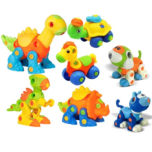 

Take Apart Toys for Kids,DIY Disassembly Assembly Toys for Children Cat Dog and dinosaur Blocks for children Educational Toys