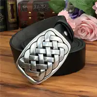 Quality Metal Belt Buckle Luxury Leather Belt Men Ceinture Homme Genuine Leather Belts For Men Jeans Male Strap Riem MBT0588