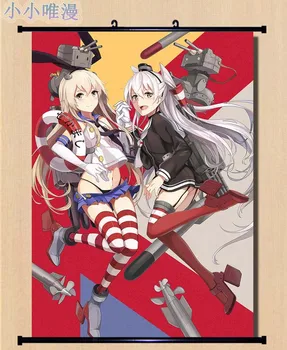 

Japan Anime Kantai Collection KanColle sexy girl Nagato & Atago & Amatsukaze Home Decor Wall Scroll Poster Decorative Pictures