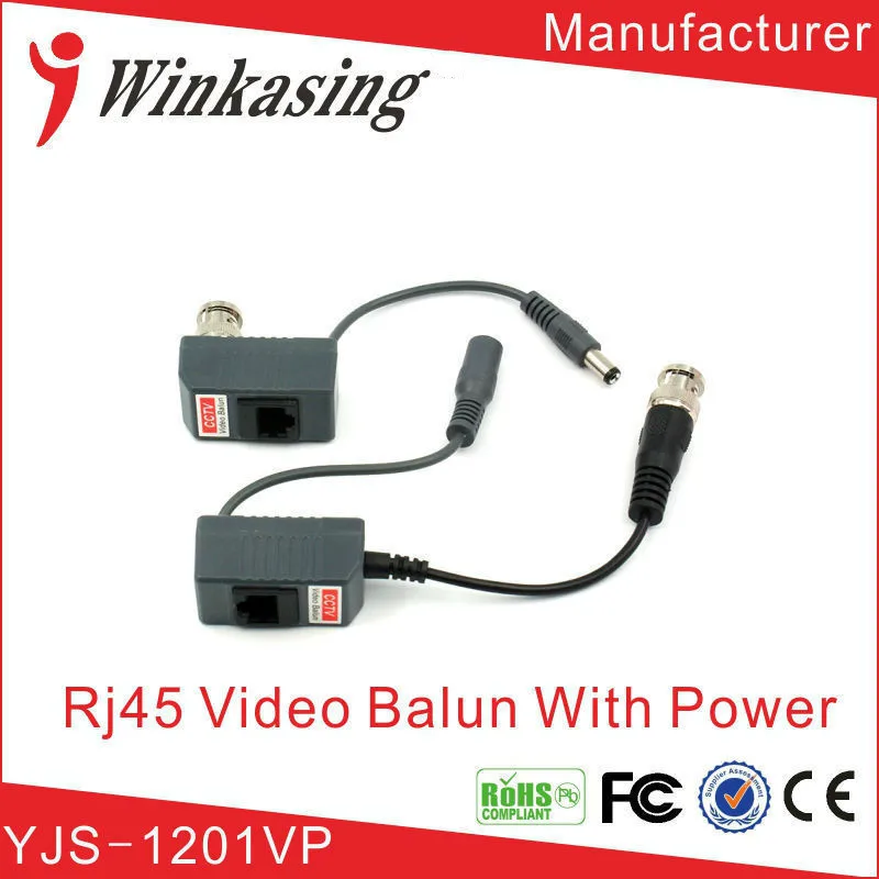 

China manufacturer cctv HD balun support video and power rj45 cable