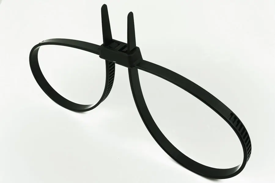 726MM Double cuff restraint Zip Tie Wrap Cable Loop to Ties Keep cables