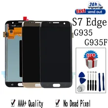 AMOLED LCD untuk Samsung Galaxy S7 Edge G935 LCD Display G935F Layar Sentuh Diuji Rakitan Digitizer