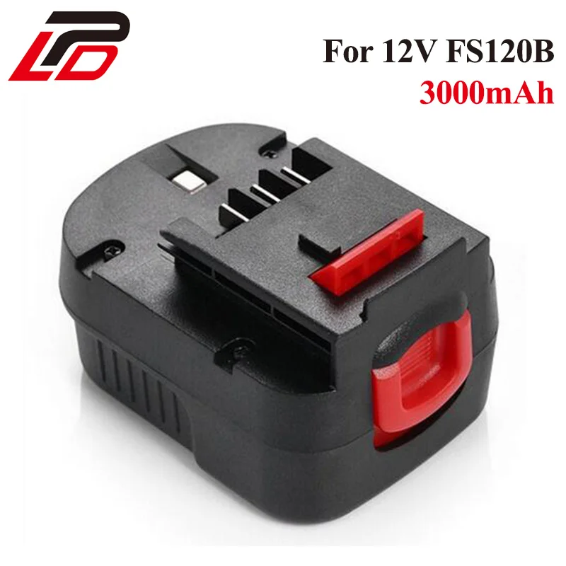 

power tool battery for Black&Decker 12V 3000mAh A12,A12-XJ,A12EX,FS120B,FSB12,HPB12 D12PSK,BDBN1202,BDG1200K,BDGL12K battery