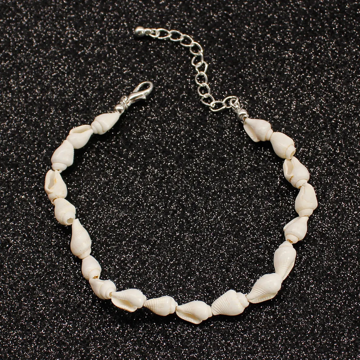 

Fashion Natural Conch Shell Anklets Bohemian Summer Beach Adjustable Chain Ankle Bracelets for Women Foot Jewelry