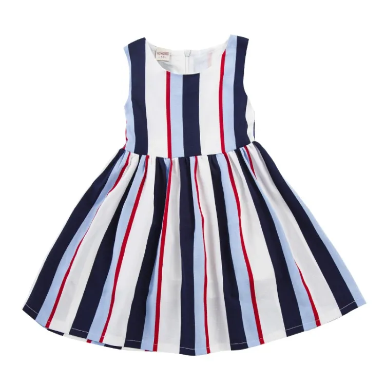summer new fashion baby sashes dresses girls strped sleeveless dress child vest clothing