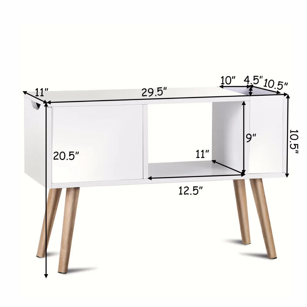 Giantex Modern Side Table End Table for Bedroom Living Room Sitting Room Drawer White Living Room Furniture HW57465 Giantex Modern Side Table End Table for Bedroom Living Room Sitting Room Drawer White Living Room Furniture HW57465