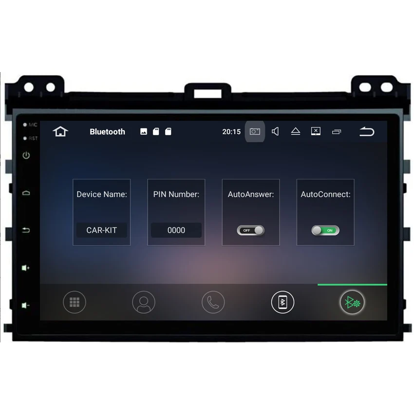 Best Liislee 2 din For Toyota Land Cruiser Prado 2002~2010 Android Car Navigation GPS Touch Screen Video Stereo Multimedia Player 1