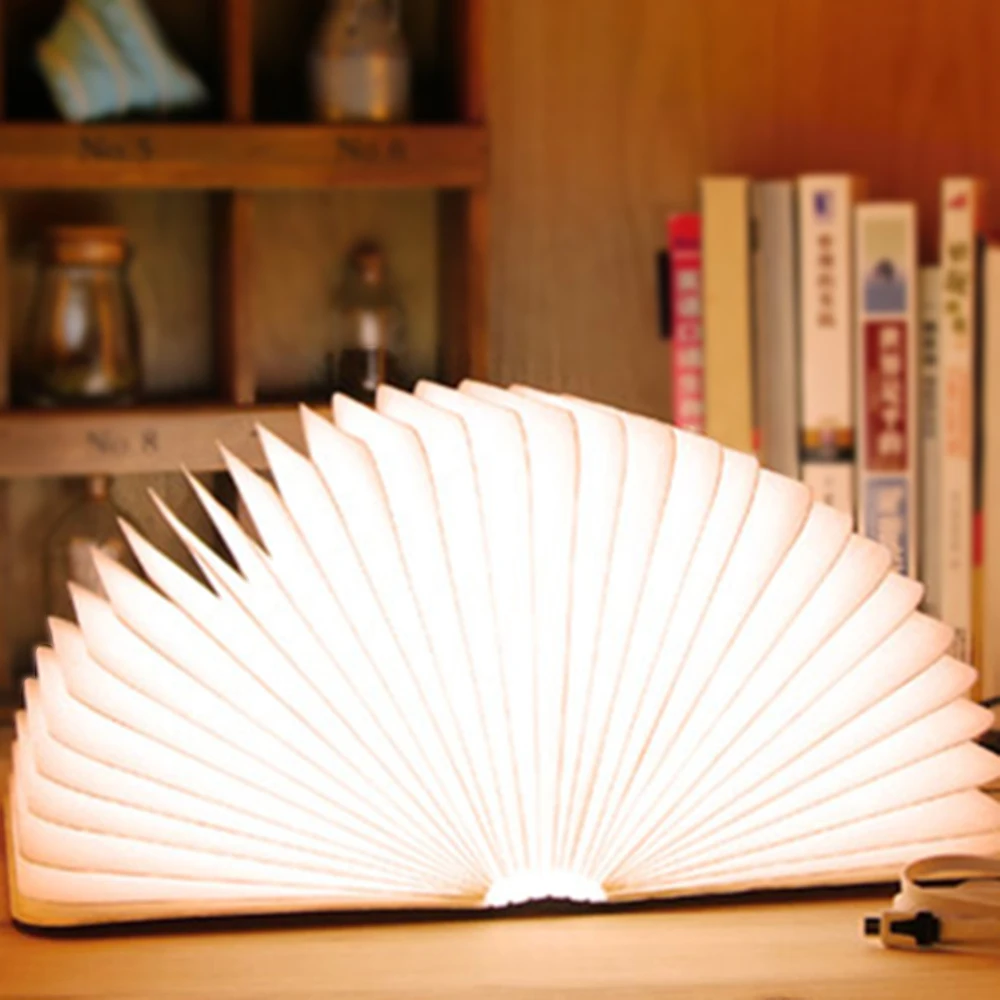 

USB Port Table Lamps Rechargeable SMD 5730 LED Mini Folding Book Light Portable Table Floor Ceiling Bedside Lamp Indoor