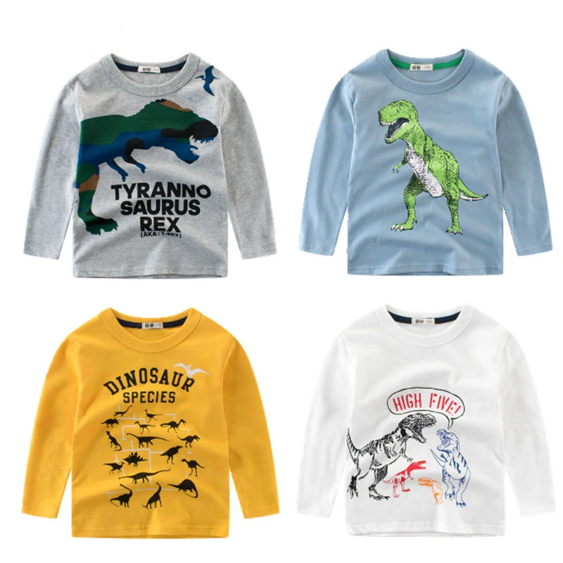

Spring Autumn Cartoon Kids Boys T Shirt Infant Children T-Shirts Clothes Cotton Toddler Soft Costumes Casual Tops Tees