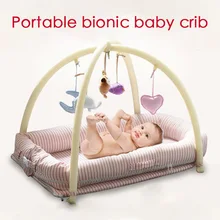 Новинка, портативная мини-кроватка для новорожденных, детский спальный мешок, Детская игровая кровать, бионическая кровать, детская кроватка