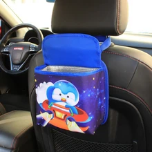 Мультфильм мешок хранения автомобиля Автокресло Организатор внутри Авто 6,1 пакета(ов) для мусора Автоаксессуары Оксфорд Водонепроницаемый Фабр
