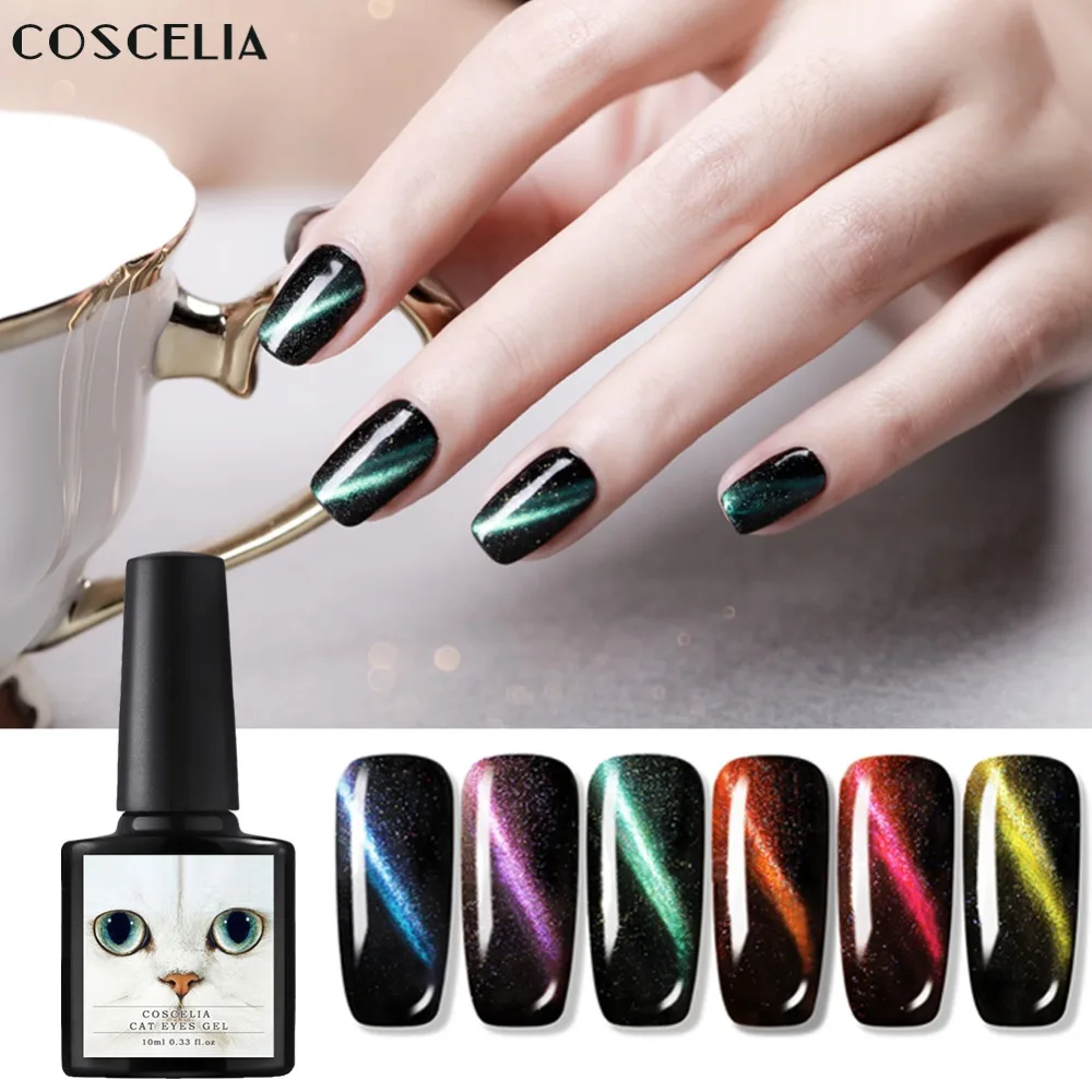 Buy COSCELIA 3D Chameleon Cat Eyes UV Gel Polish Soak Off Nail Varnish