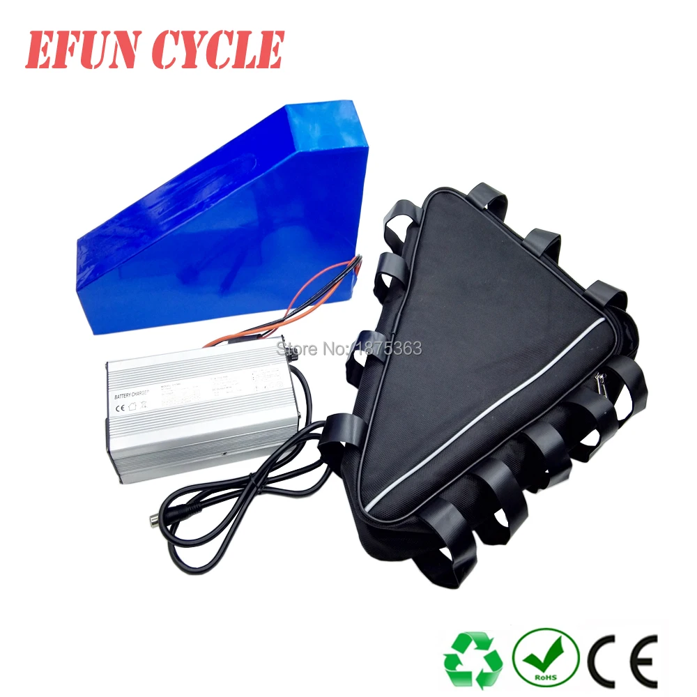 

Triangle battery 36V 20Ah Li-ion 18650 rechargeable battery pack for ebike with Triangle bag