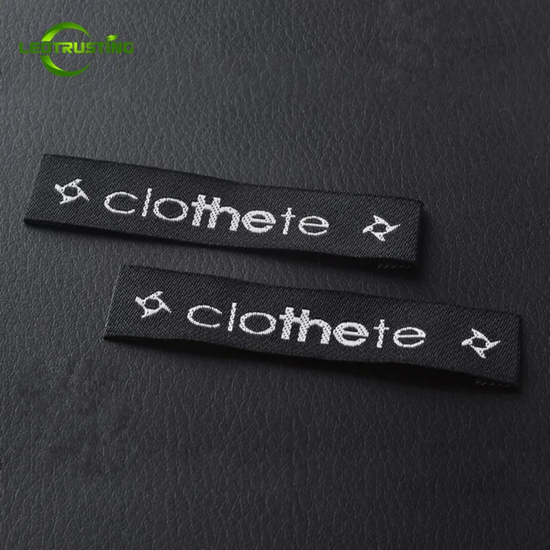1000 шт. тканые этикетки для одежды с вышивкой|woven clothing labels|clothing brand labelsclothing labels |
