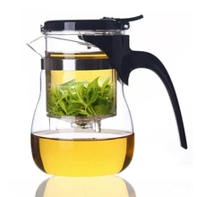 Samadoyo Drift чайник изысканный термостойкий Стеклянный заварочный чайник; чай чашка со встроенным Infuser A10 600 мл из нержавеющей стали