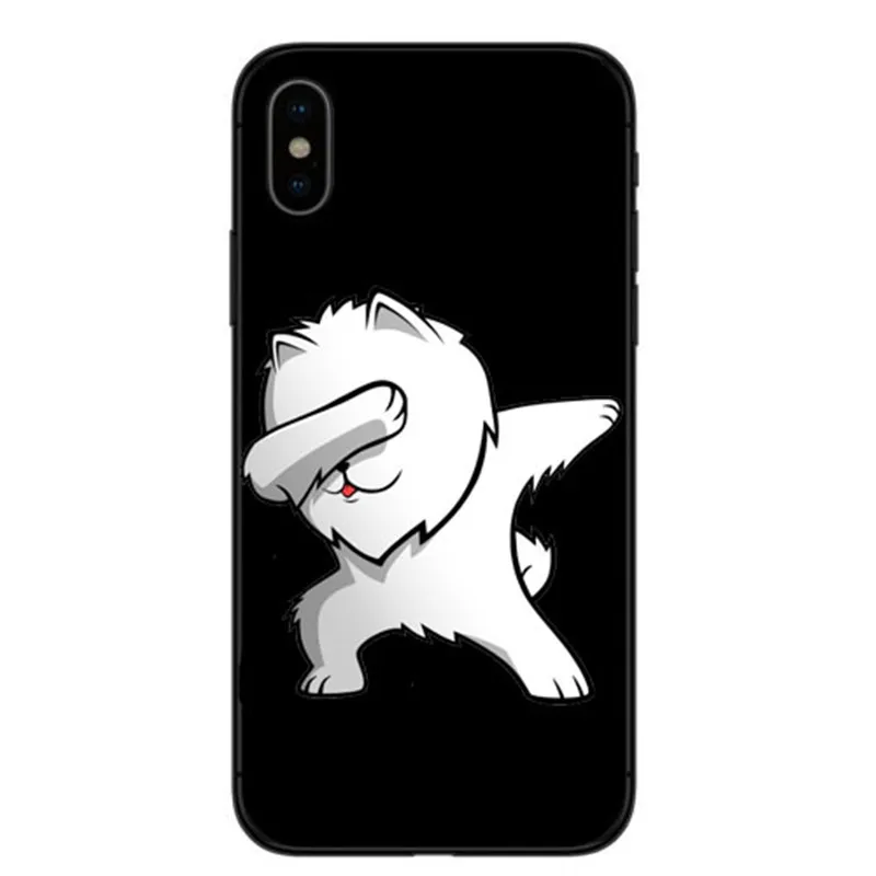 Pomeranian cao bonito Caso Capa Dura para o iPhone Da Apple X XS Max XR 6 7 8 Plus alem de 5 10 de Casos de Telefone Coque - Цвет: TPU