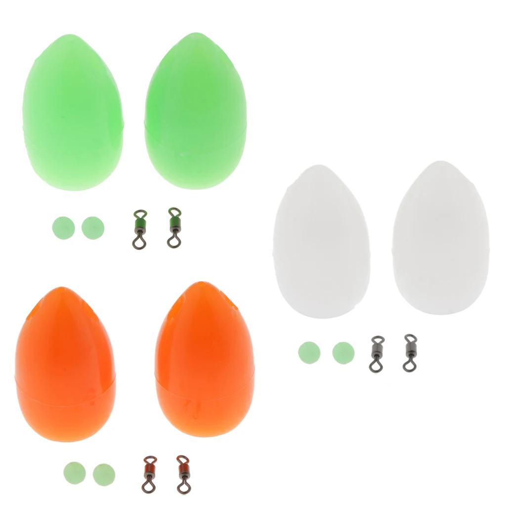 6pcs Plastic Carp Fishing Floating Bombarda Float Long Distance Casting Lure Trout Pose Sbirolino Fishing Tackle Tools 3 Colors