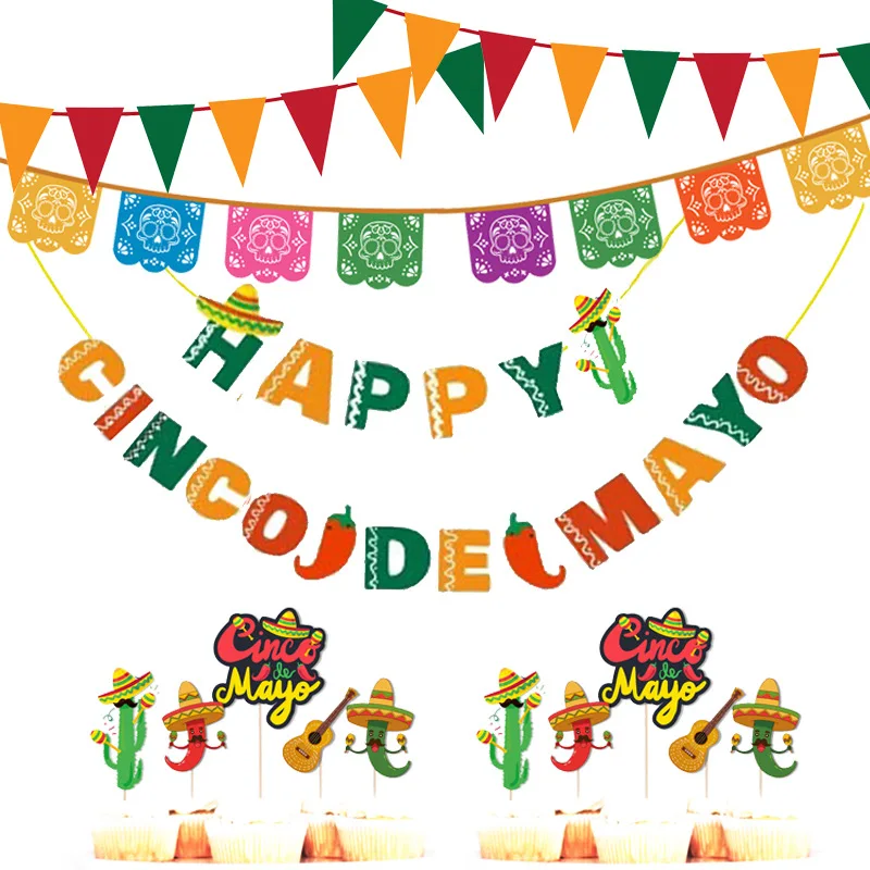 

Omilut Mexican Party Decor Cake Topper Cactus Banner LLama Birthday Party Cake Decor Baby Shower Supplies Gift For Child