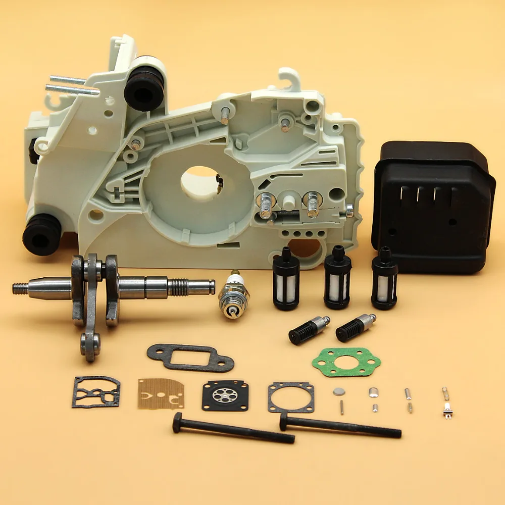 

Crankcase Crankshaft Muffler Exhaust Fuel Oil Filter Carb Kit For STIHL 017 MS170 MS 170 Chainsaw Engine Motor Parts 8MM Pin