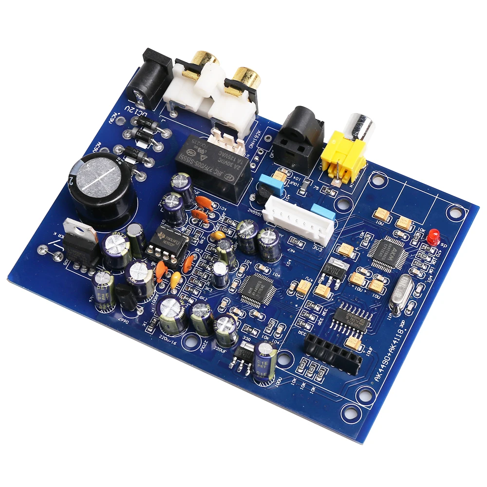 NEW AK4490 + AK4118 NE5532 Quad Input DAC Decoder Board with Analog Input Quad Switch Input Fiber Coaxial Input