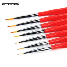 Guteng 7 шт. товары для рукоделия, нейлоновые кисти для художника, миниатюрные кисти для рисования водными красками, набор кистей для детей, рисование акриловым маслом