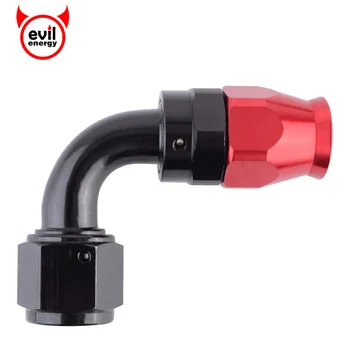 

evil energy AN10 Swivel Seal Hose End 90DEGREE Swivel Oil PTFE Fuel Line Hose End Fitting Elbow PTFE Fitting