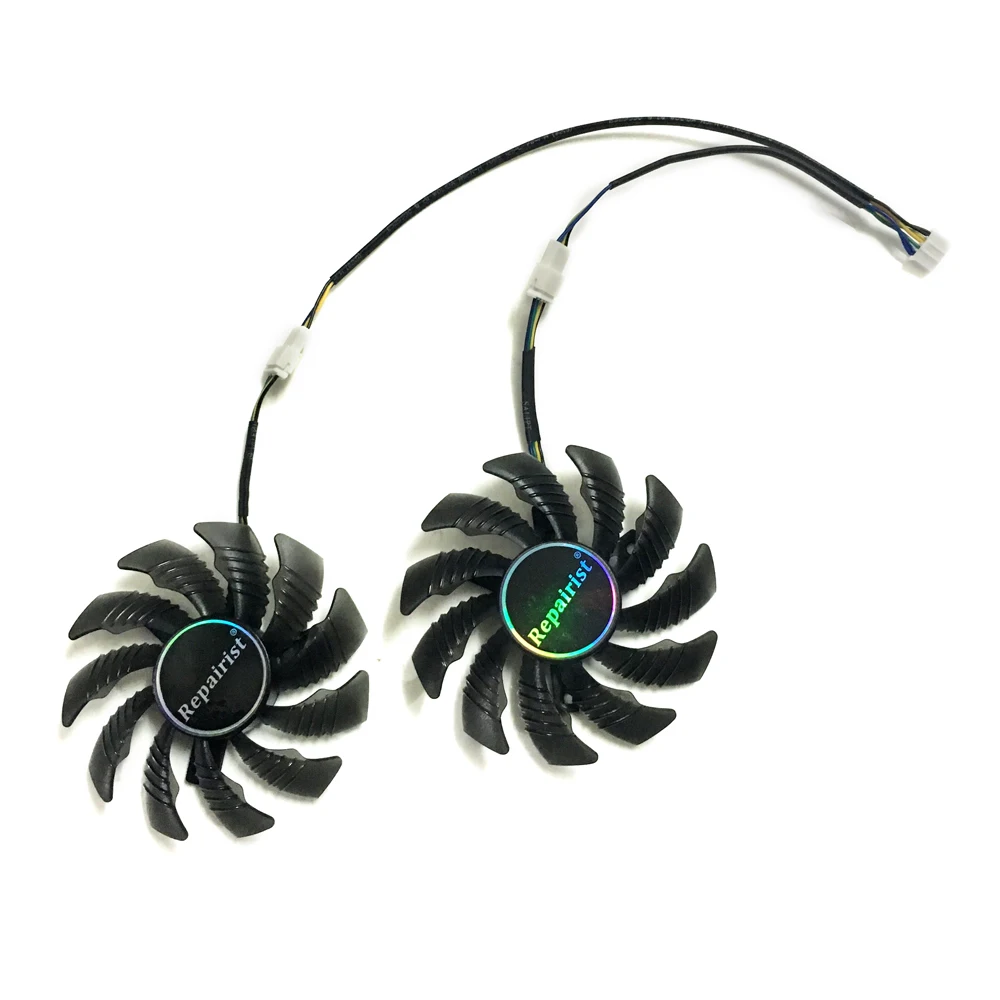 Кулер для графического процессора RX550 RX560 2 шт./компл. охлаждающий вентилятор