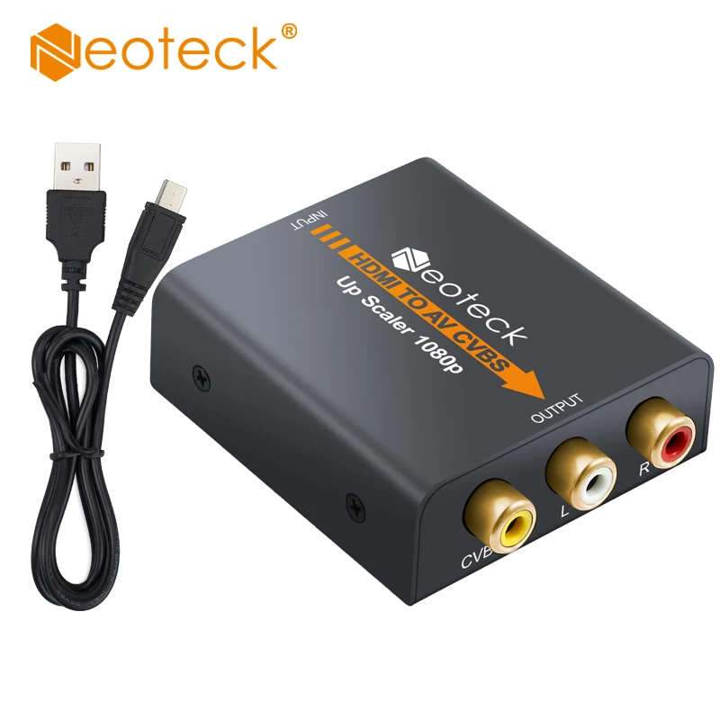 Конвертер Neoteck 1080P HDMI в AV CVBS NTSC PAL выход скалер адаптер 3RCA видео преобразователь|hdmi