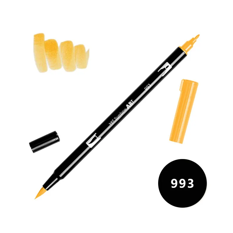 1 шт. цветные художественные маркеры, двойная кисть, маркер, ручка для рисования, манга, маркеры, ручки для дизайна, художественные ручки, школьные канцелярские принадлежности, 96 цветов - Цвет: 993