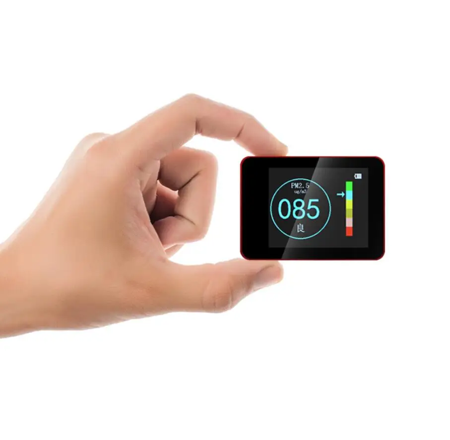 

Real-time Laser Sensor PM2.5 Detector Digital Dispaly Portable Accurate Air Quality Monitor Tester Rechargable Detector New