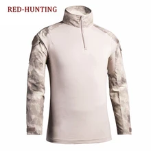 Мультикам камуфляж охотничье снаряжение камуфляжная армейская футболка солдатская Боевая тактическая футболка военная сила рубашка с длинным рукавом