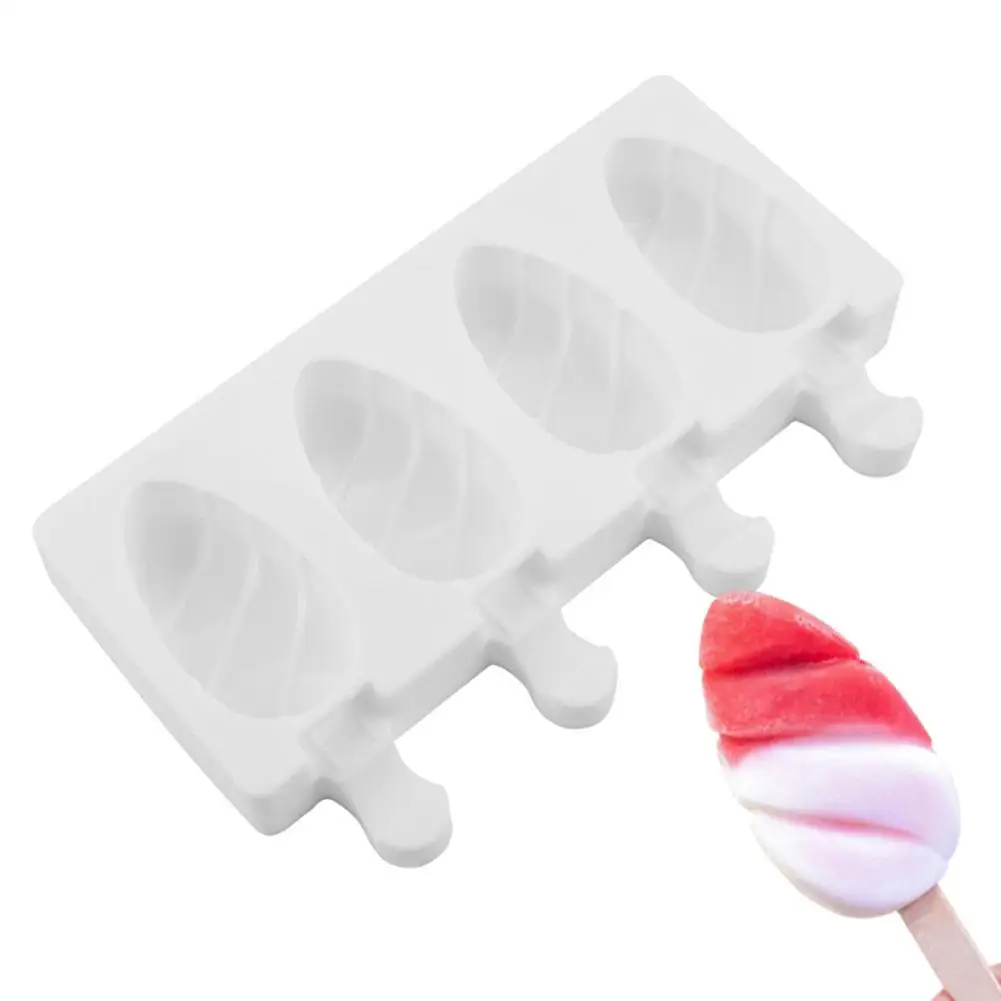 

Homemade Food Grade Silicone Ice Cream Molds Ice Lolly Moulds Freezer Ice Cream Bar Molds Maker With Popsicle Sticks