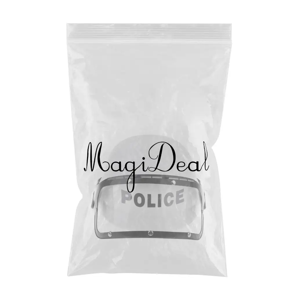 Childrens Plastic Police Costume Helmet, Cop Motorcycle Hat & Visor Child Fancy Dress Costume Pretend Role Play Game Toy