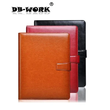 

2019 A4 sheet clip high-end business manager folder with pen and calculator loose leaf note book
