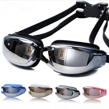 Профессиональная Большая оправа, покрытие, противотуманные очки для плавания, анти-УФ-стекло, мужские женские очки для плавания, ming glass es