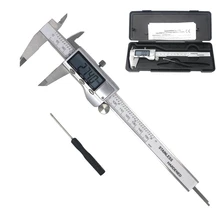 0 150mm 0 6 inch Stainless Steel Digital Vernier Caliper Ruler Depth Gauge Micrometer Paquimetro LCD