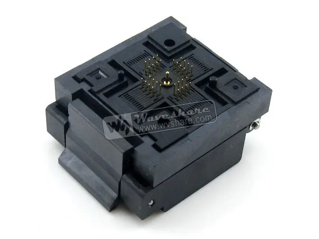 QFN-32(40)BT-0.5-02 QFN32 MLP32 MLF32 Enplas QFN 5x5 mm 0.5Pitch IC Test Burn-In Socket with Ground Pin