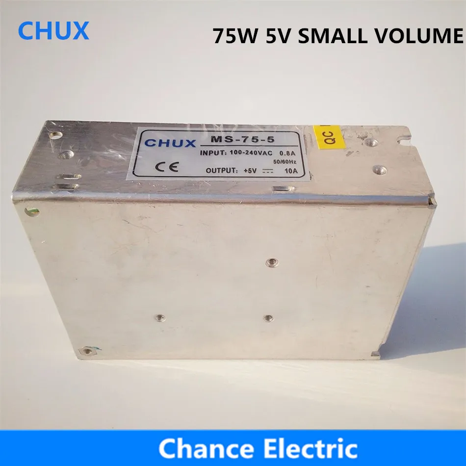 

15A Power Suppliers Single Output Smaller Volume (MS-75W-5v) LED Switching mode Power Supply 75W 5V