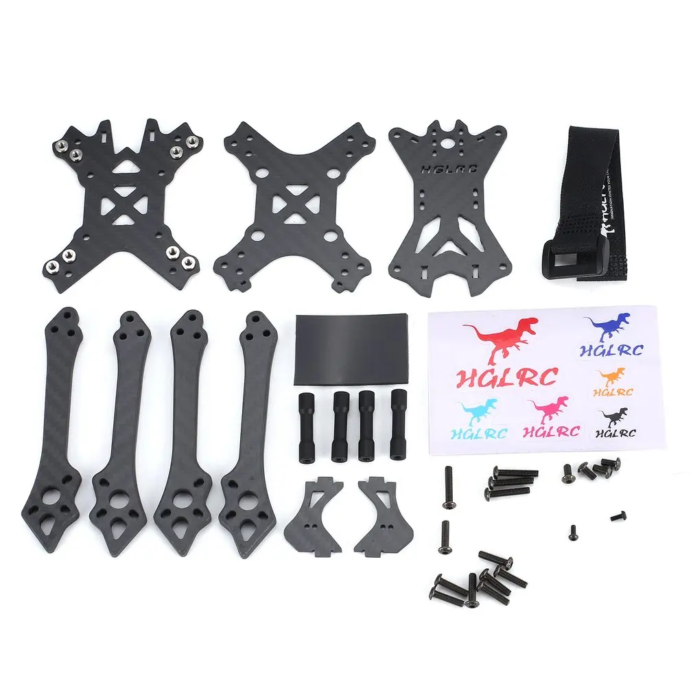 

HGLRC 220mm Carbon Fiber Wheelbase 5mm Arm Kit Frame for RC Racing Drone Motor Models Multicopter Replacement Parts Accessories