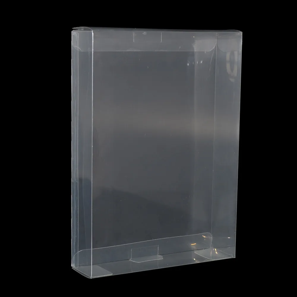 100 шт./лот, прозрачный чехол для SNES для N64, защитный чехол для игр CIB, пластиковый защитный чехол для nintendo