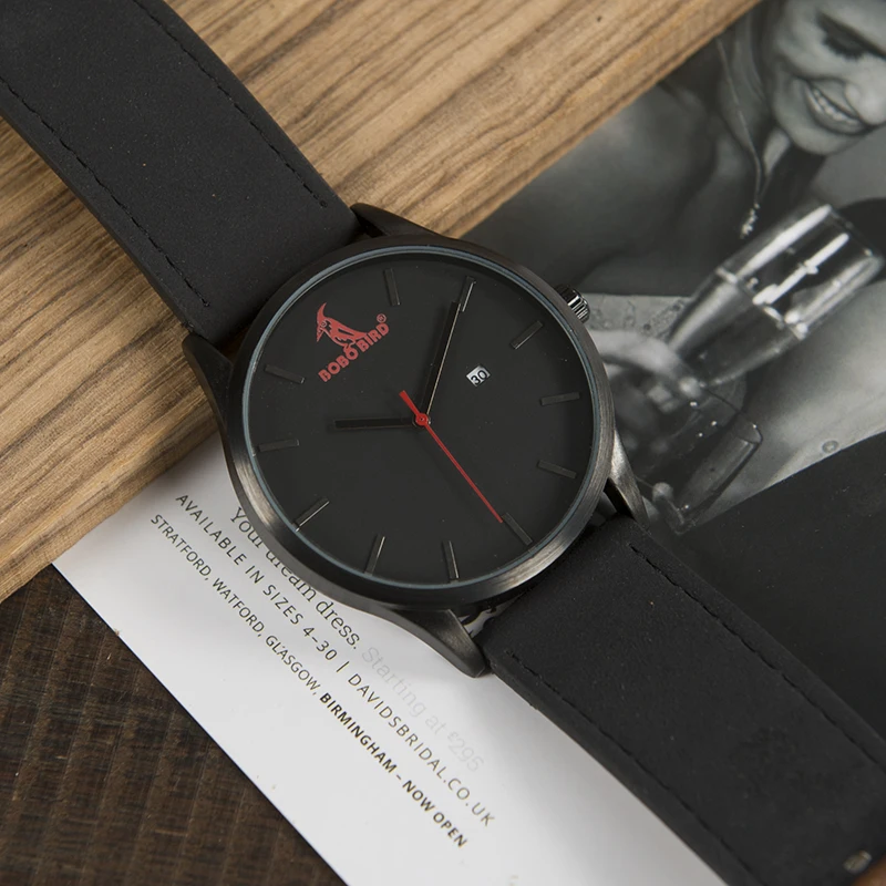 BOBO BIRD Brand Men Wrist watches Fashion Luxury Quartz Watches Business Military Men Watches relogio masculino C-G15A