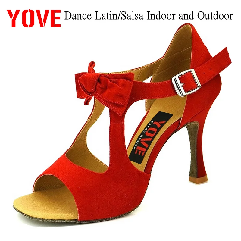 

YOVE Style w133-3 Dance shoes Bachata/Salsa Indoor and Outdoor Women's Dance Shoes