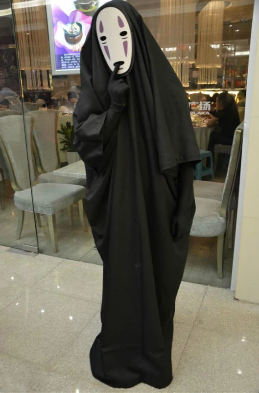Halloween No Face Man Spirited Away Cosplay Costume With Mask Gloves 