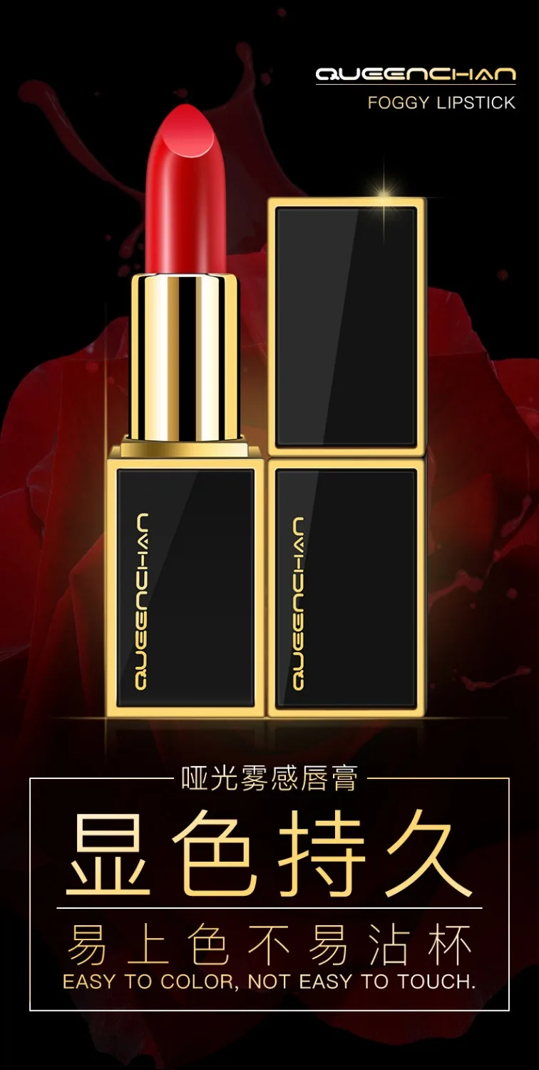 

Lipsticks For Women Sexy Lips Color Cosmetics Waterproof Long Lasting Miss Lipstick Matte Makeup Lip Cosmetic