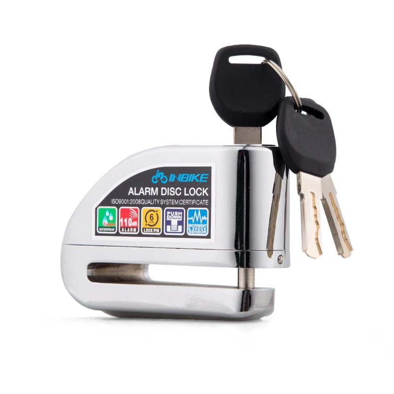 

1PC Motorcycle Anti-theft Disc Brake Lock 6mm Pin Alarm Disc Brake Lock Security Alarming System with 3PCS Key