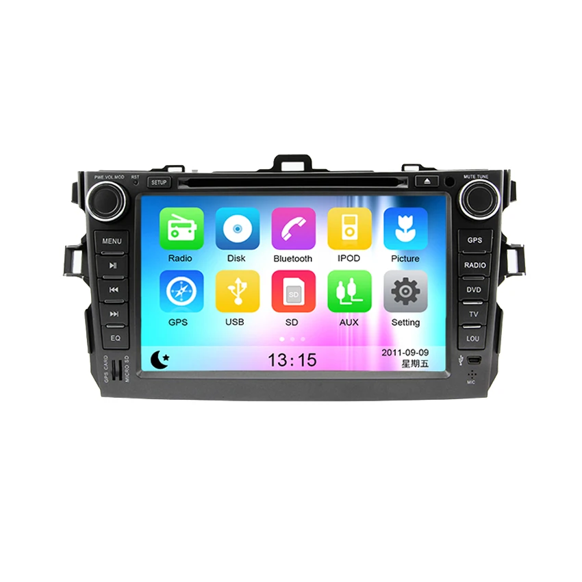 Discount Liislee For Toyota Corolla Car DVD player Multimedia Audio Video Radio GPS Navigation Multi-Touch Screen Bluetooth Stereo 1